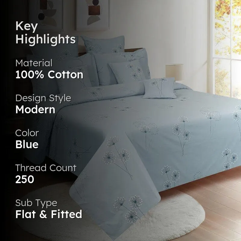 Swayam Dandelion Wonder Cotton Bedsheet - 250 TC media 2