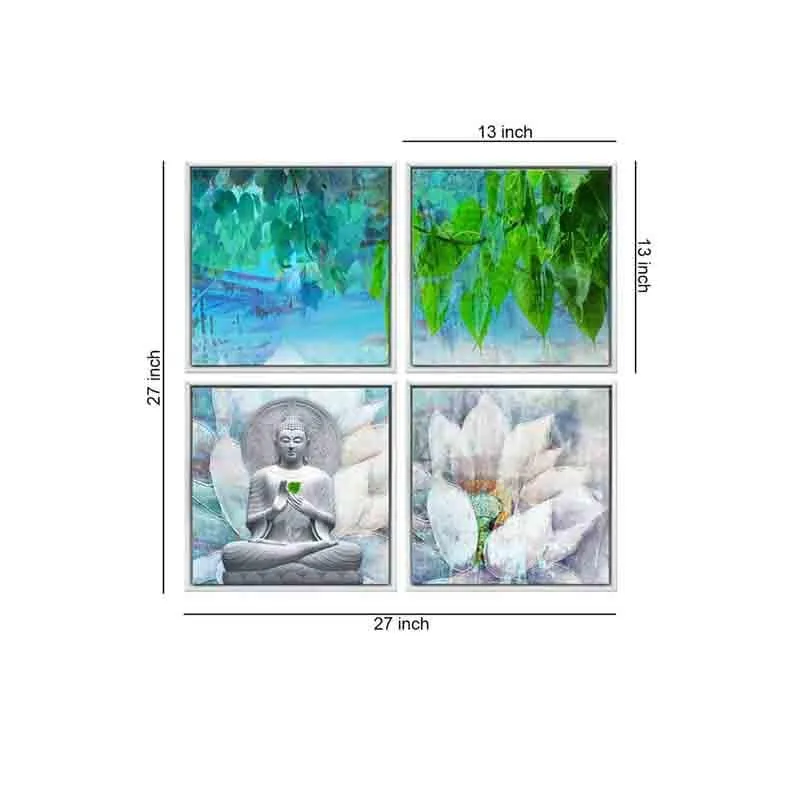 Enlightenment Poly Canvas Wall Art - Set of Four media 7