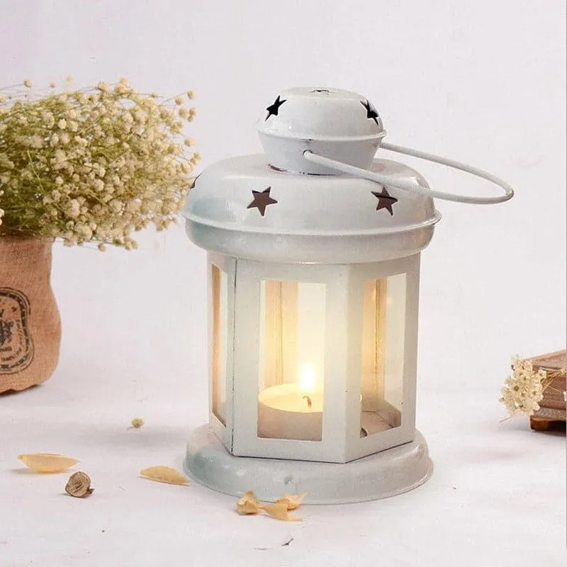 Lantern Lore Tealight Candle Holder - White media 1