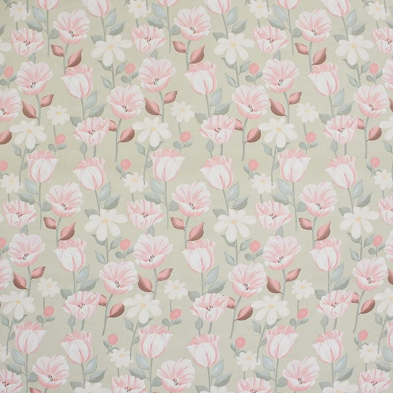 Freesia Floral Microfiber Bedsheet (Green) - 130 GSM media 5