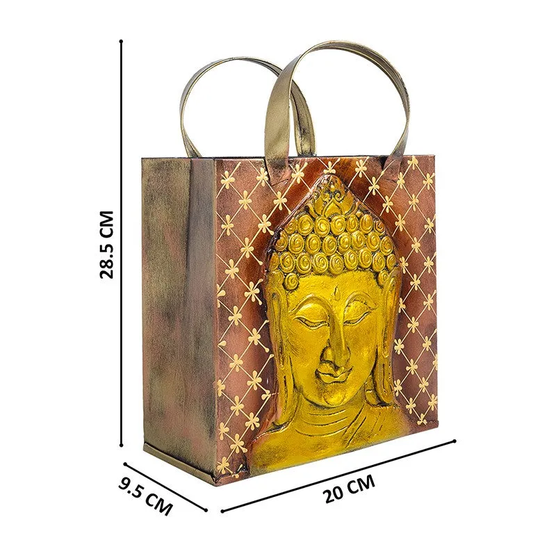 Buddha Embossed Iron Magazine Organizer media 9