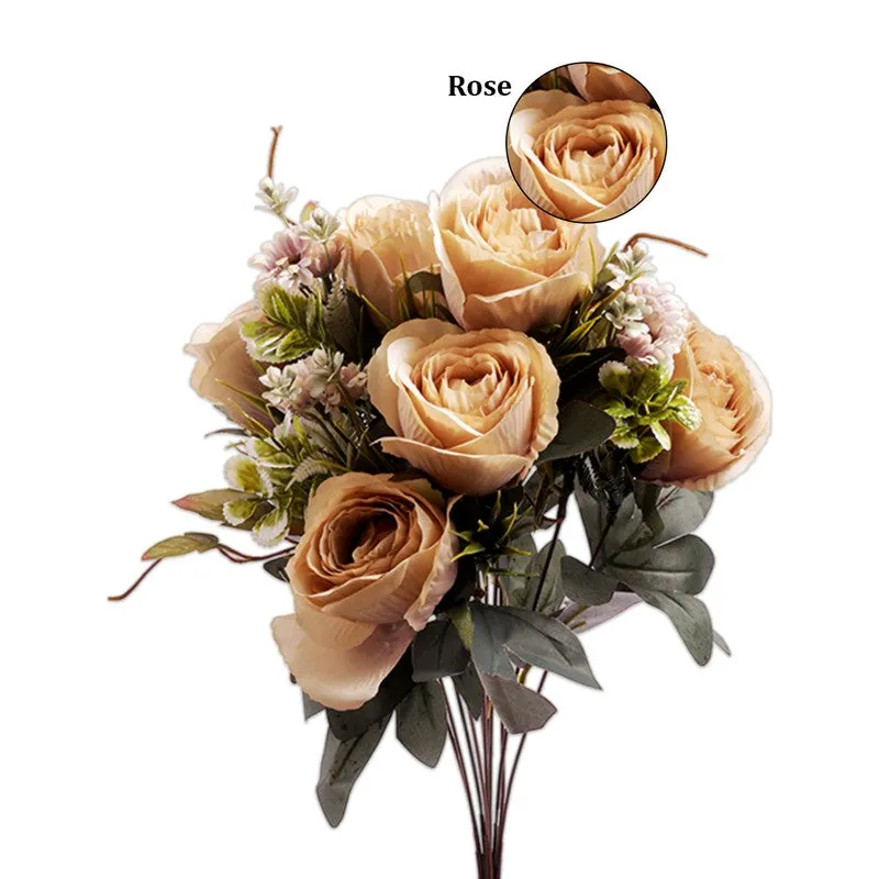 AarviDecor Classic Rose Silk Artificial Flowers media 6