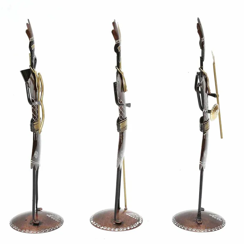 Tribesmen Showpiece - Set Of Three media 5