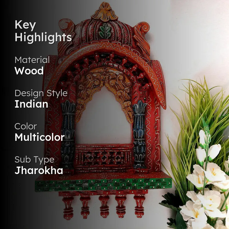 Namova Jharokha Wooden Wall Accent media 2