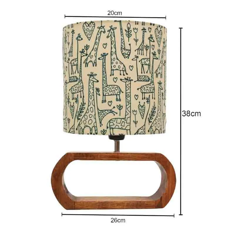 Tall Tales Oblong Fabric Table Lamp - Brown,Beige media 6