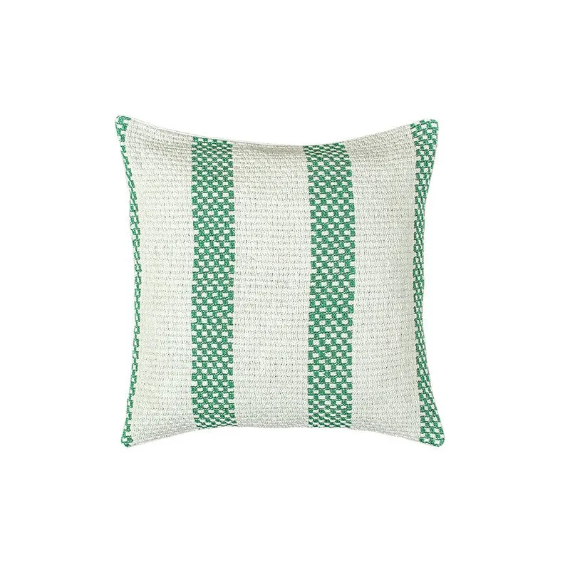 Kaeya Haven Cushion Cover (Green,White) - Set Of Two media 3