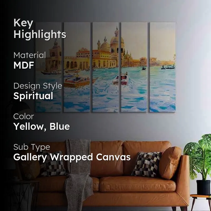 Harmandir Sahib Wall Art - Five Piece Set media 2