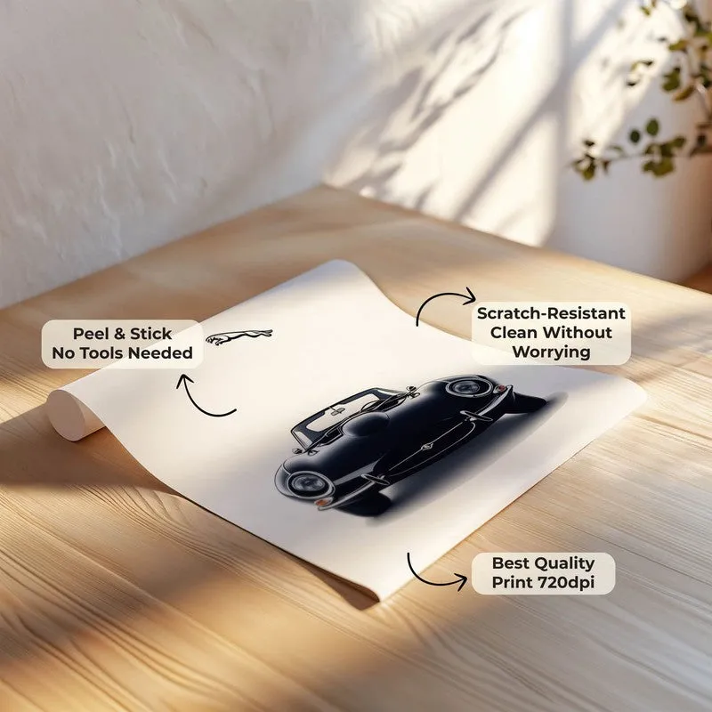 Jaguar Elegance Wall Poster - Black media 7