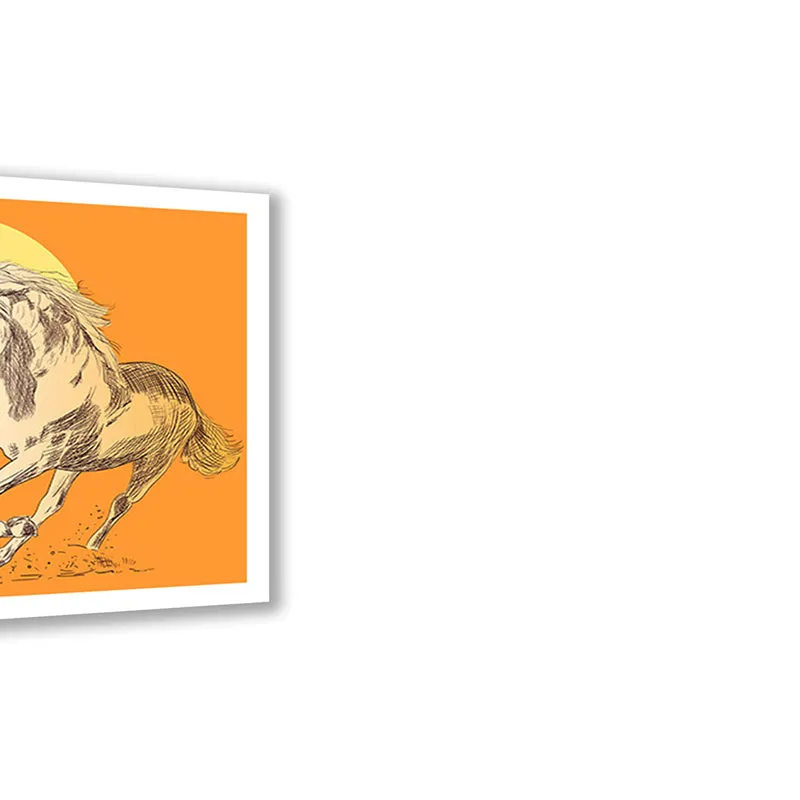 Equine Lines Wall Art with White Frame media 5