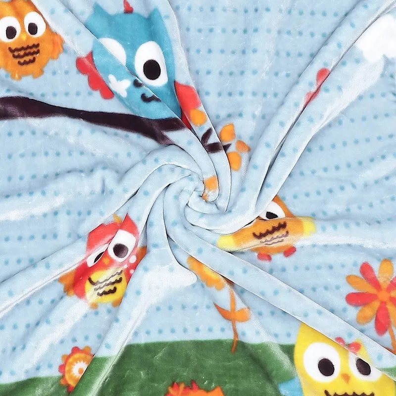Monte Carlo Whimsical Owl Snuggle Blanket - 600 GSM media 5