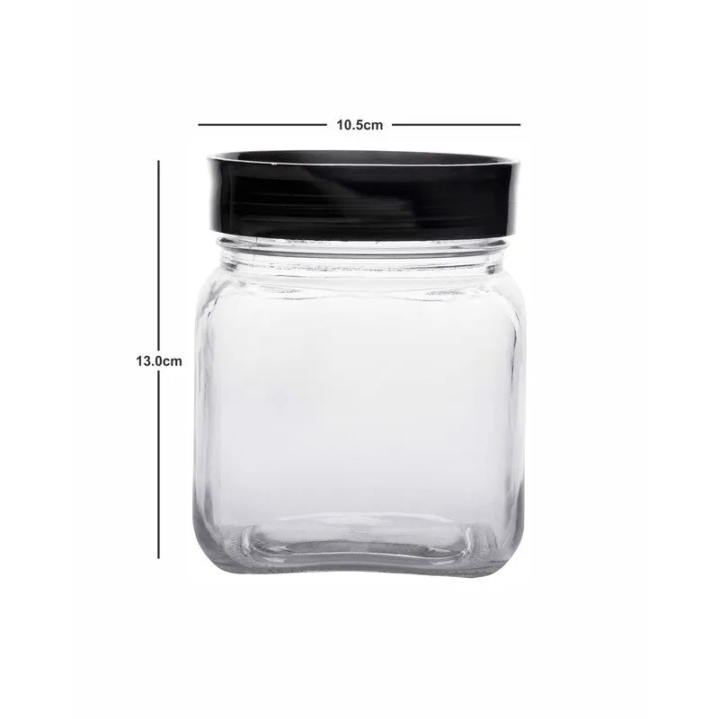 Transparent Glass Jars with Lid (750 mL Each) - Set Of Two media 6