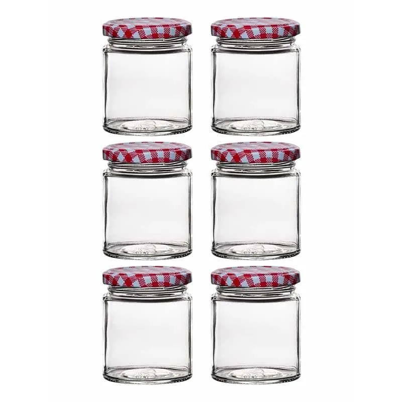 Bread Basket Storage Jar with Metal Lid (200 mL Each)- Set of Six media 3