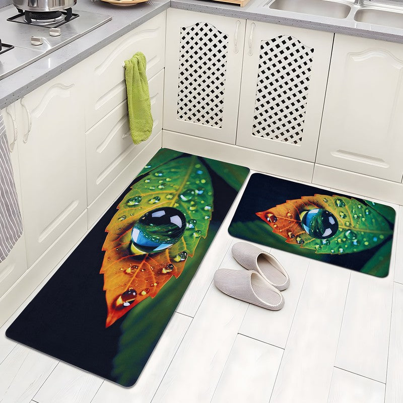 Plushora Rubber Kitchen Floor Mats - Set of Two