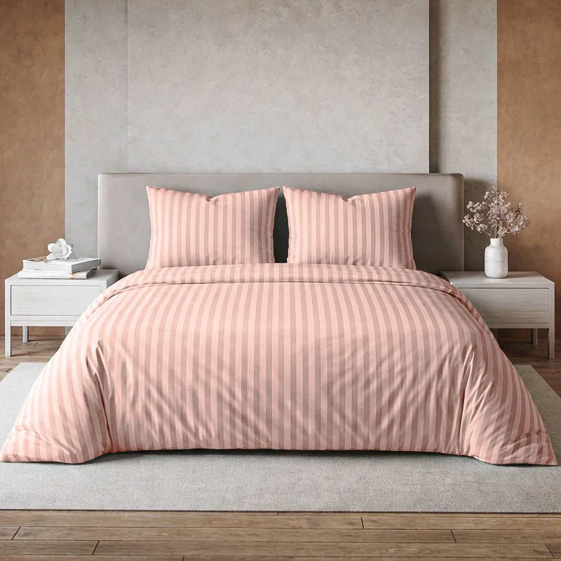 PureLine Cotton Bedsheet (Peach) - 600 TC media 1