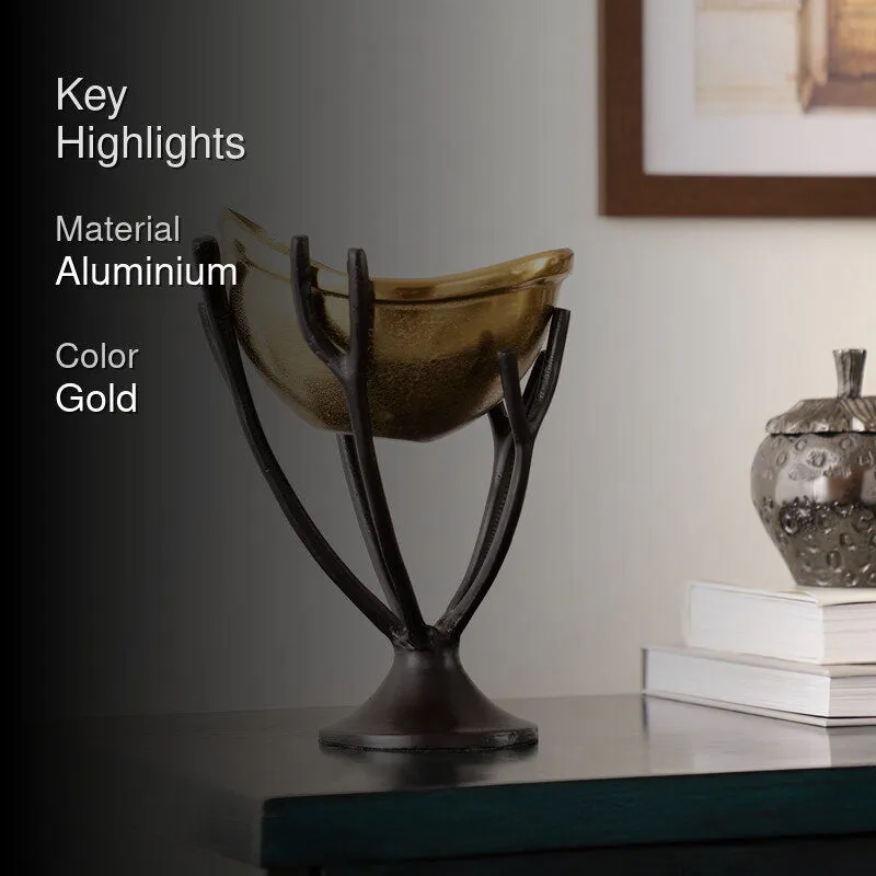 Vine Nest Accent Bowl - Gold media 2
