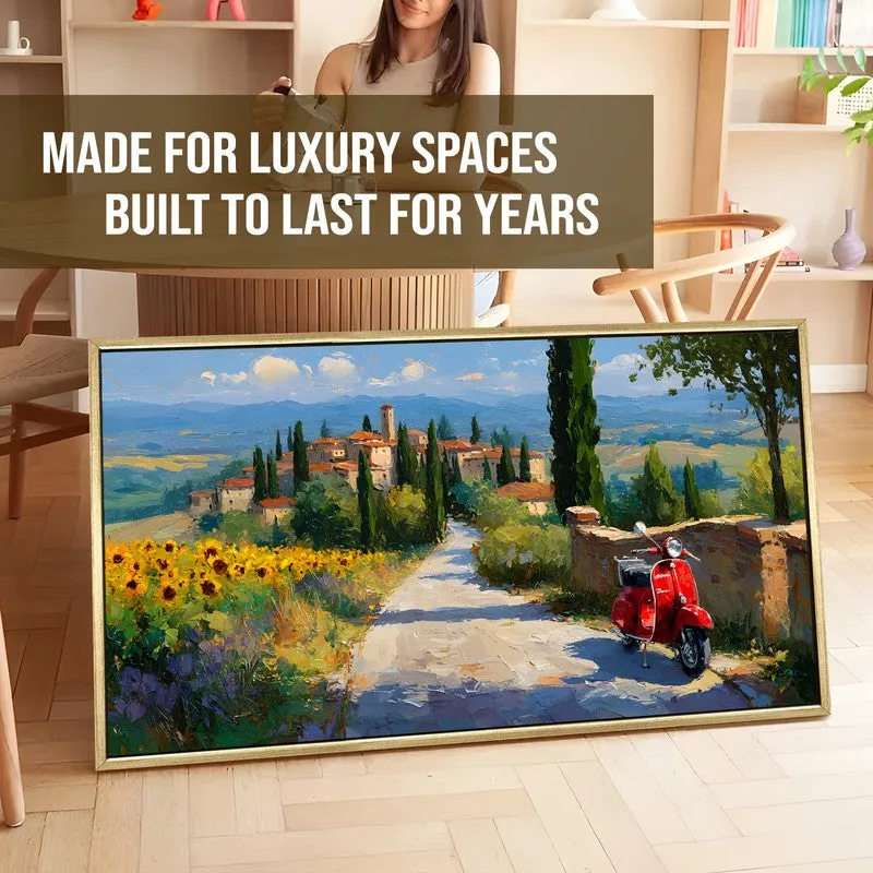 Sunflower Road Canvas Wall Painting With Frame media 5