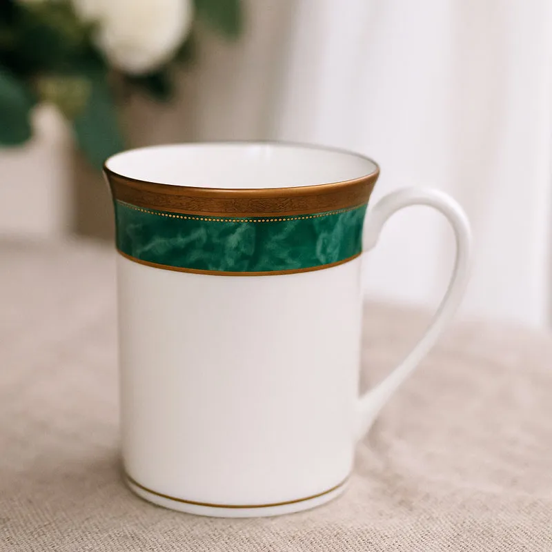 Noritake Majestic Porcelain Coffee Mug (Green) - 280 mL media 1