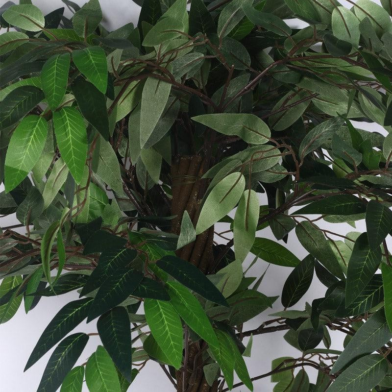 Faux Realtouch Green Eucalyptus Tree With Black Plastic Pot - 5.9 Feet media 8