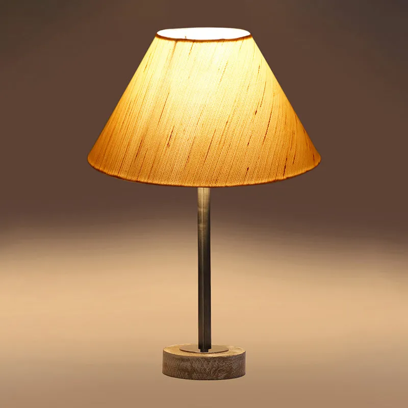 Cotin II Rodin Wooden Table Lamp - OffWhite,Silver,White media 6