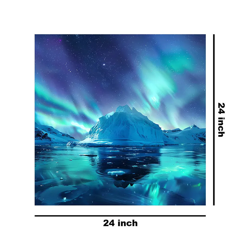 Icy Berg Aurora Wall Painting media 9