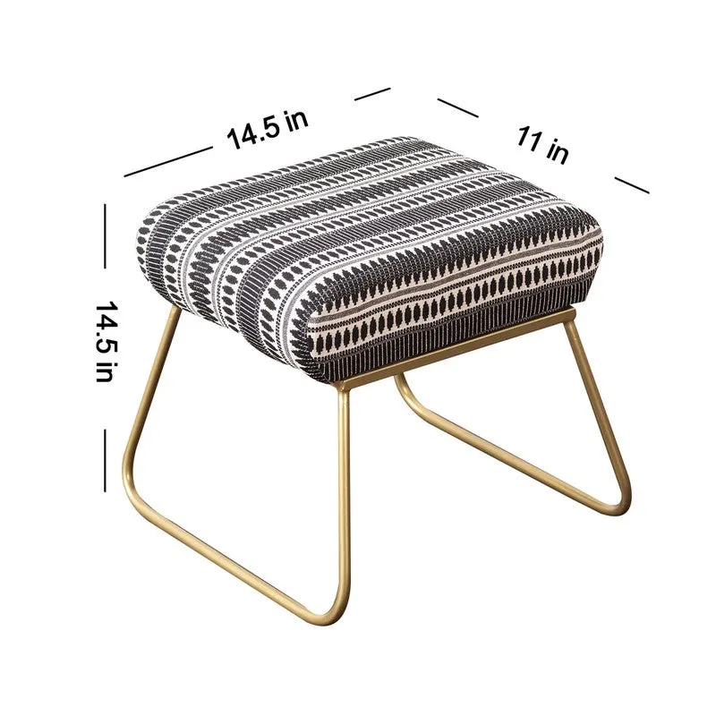 Pure Comfort Ottoman (Black,White) - Set Of Two media 6