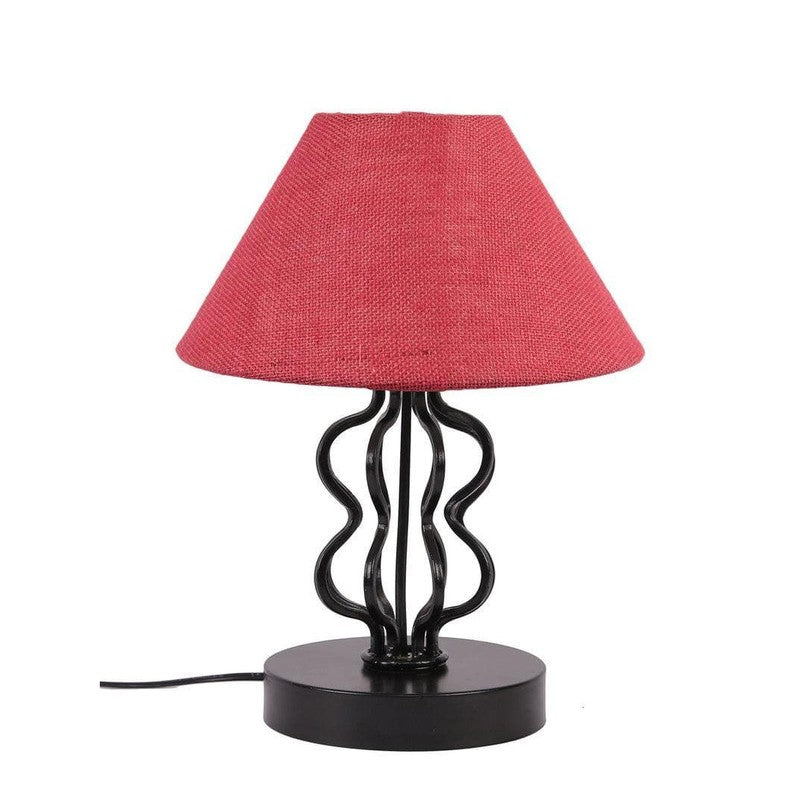 Iggly Wiggly Fabric Table Lamp - Pink,Black media 4