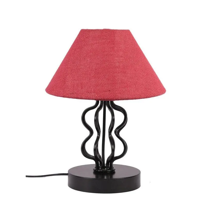 Iggly Wiggly Fabric Table Lamp - Pink,Black media 4