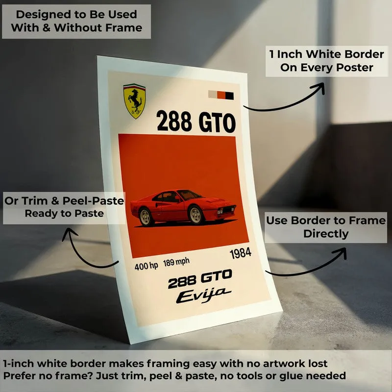 Ferrari 288 GTO Wall Poster media 8