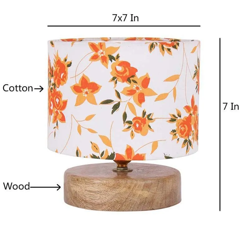 Orange Kisses Fabric Table Lamp - Multicolor media 7