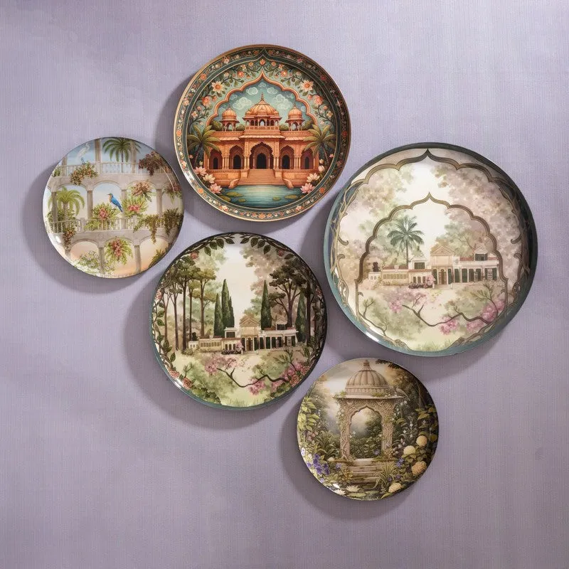 Rajwada Heritage Wall Plates - Set of Five media 1