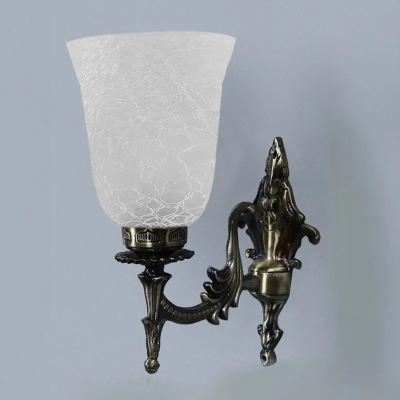 Crystal Bloom Gothic Crown Glass Wall Lamp media 5