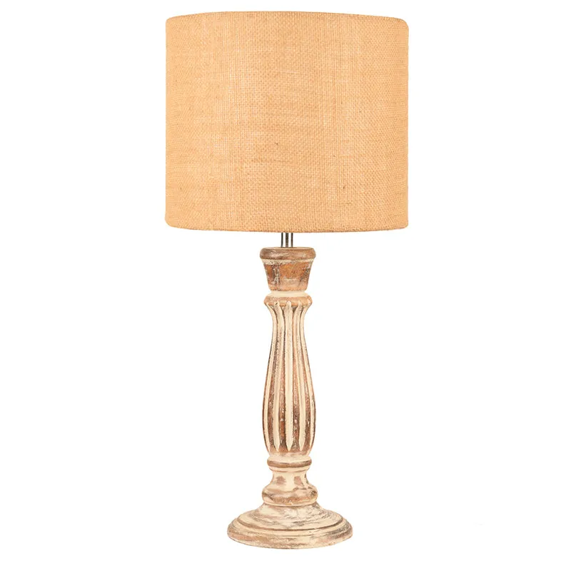 Whittle Glow Fabric Table Lamp - Beige media 4