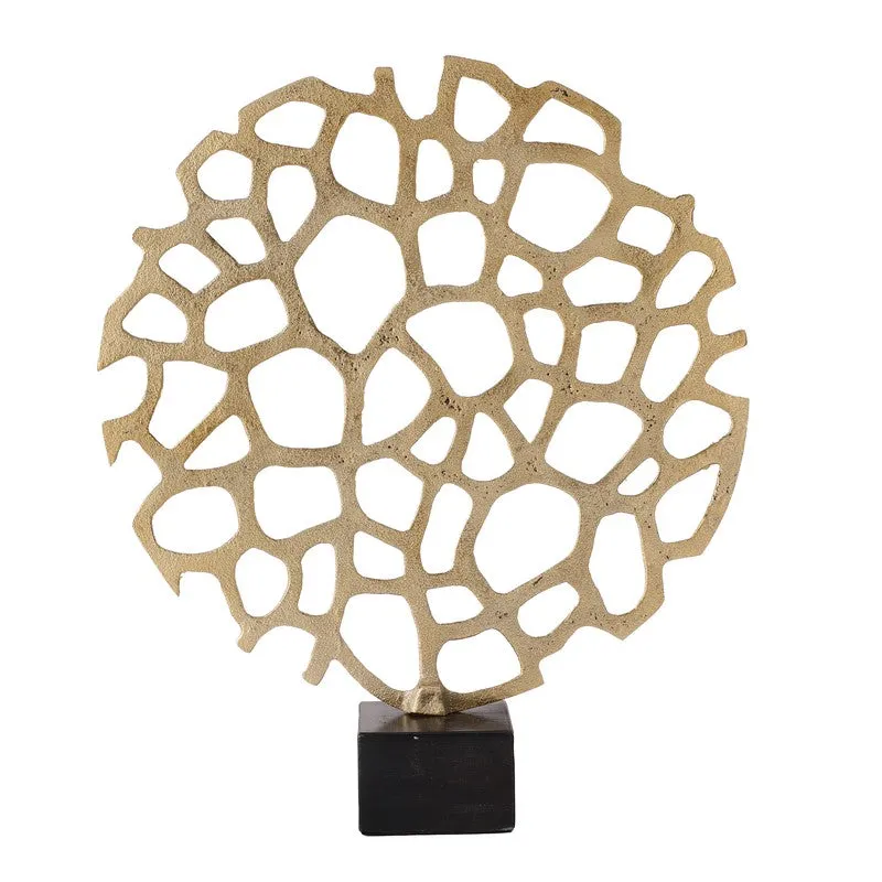 Honeycomb Halo Aluminium Showpiece - Gold media 4