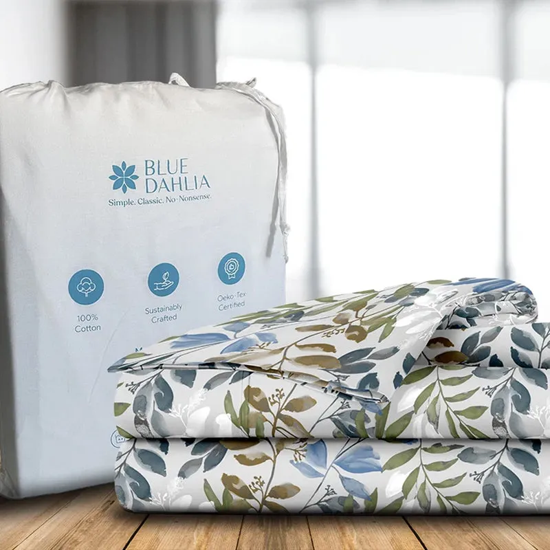 Blooming Rowan Printed Cotton Duvet Cover media 9