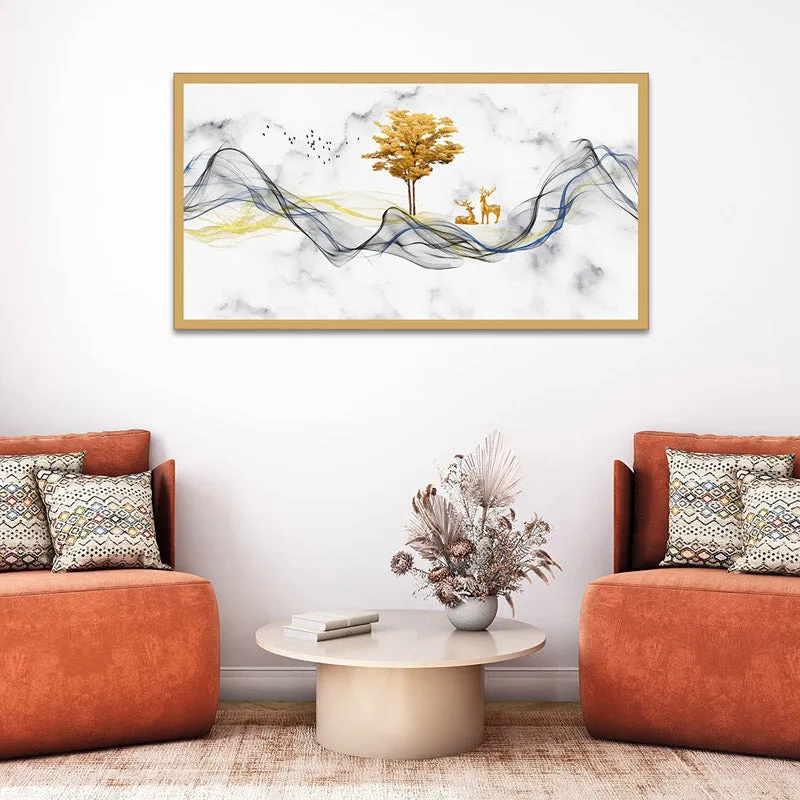 Skye Abstract Canvas Wall Painting media 1