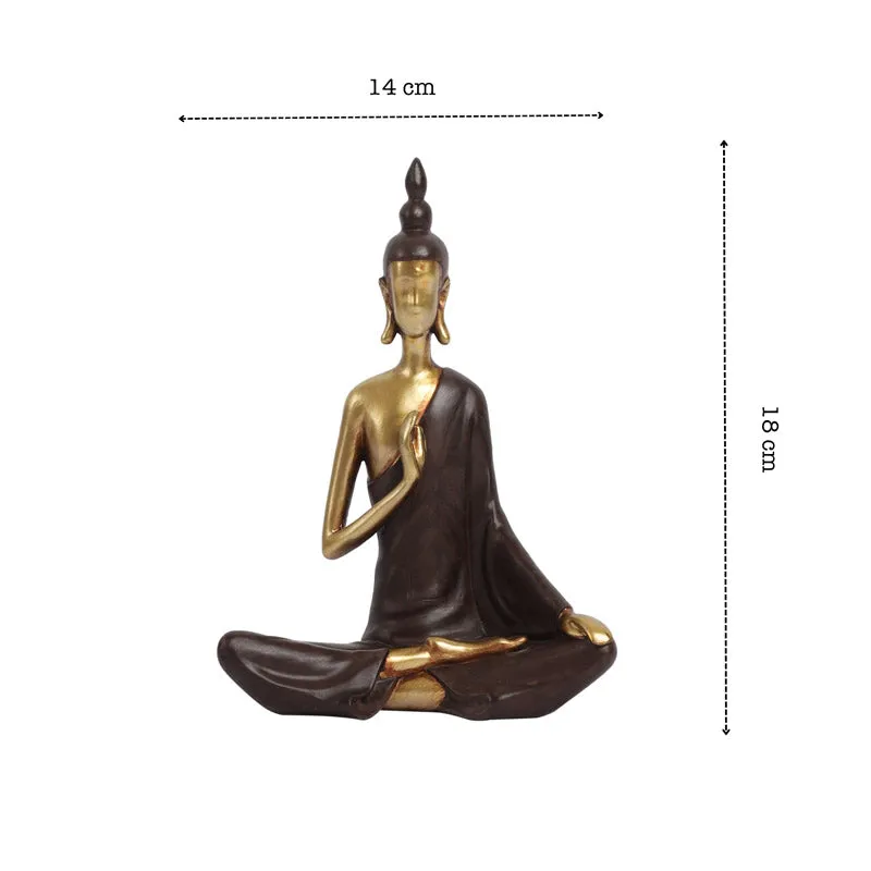Meditating Buddha Harmony Showpiece - Set Of Two media 9