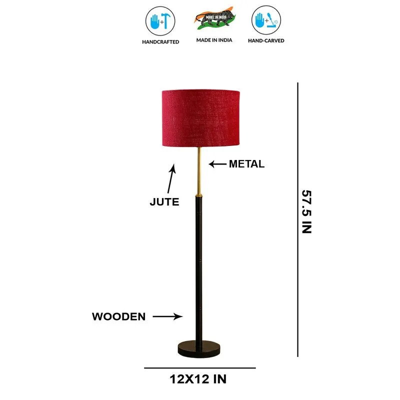Horizon Curve Wooden Floor Lamp - Red media 8