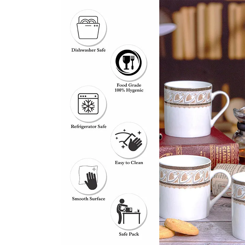 Sonaki Kerani Ethnic Bone China Tea Cup (210 mL Each) - Set Of Six media 4