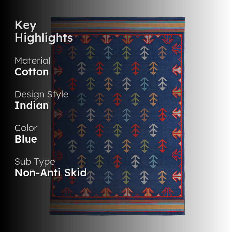 Neelaj Handwoven Cotton Rug media 2