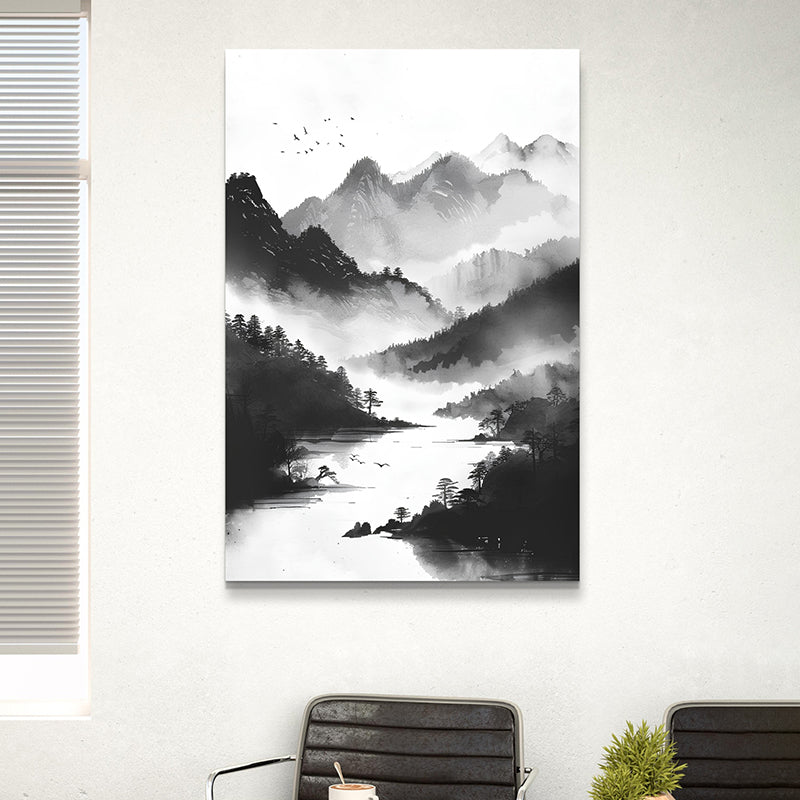 Life Of A River Wall Painting