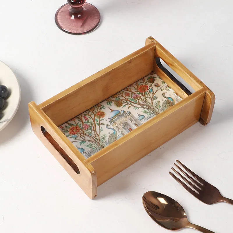 Royal Eden Wooden Serving Tray media 1