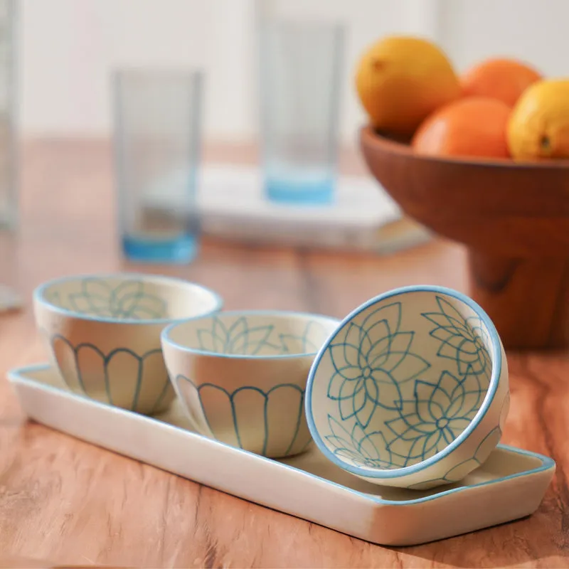 Ameira Snack Bowl With Tray - Four Piece Set media 3