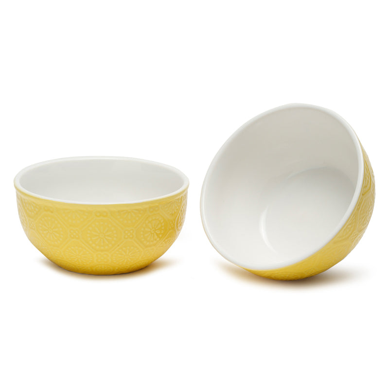 Cuppa Serving Bowl (Yellow,600 mL) - Set Of Two media 4