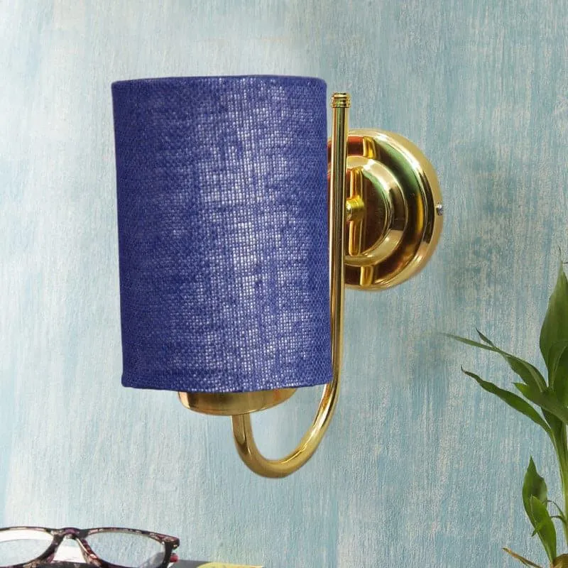 Galora Neva Fabric & Metal Wall Lamp - Blue media 3