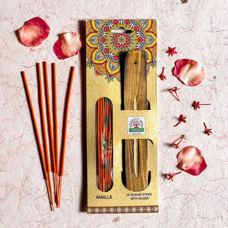 Sugandha Vanilla Incense Sticks With Incense Holder - Set Of Twenty media 4