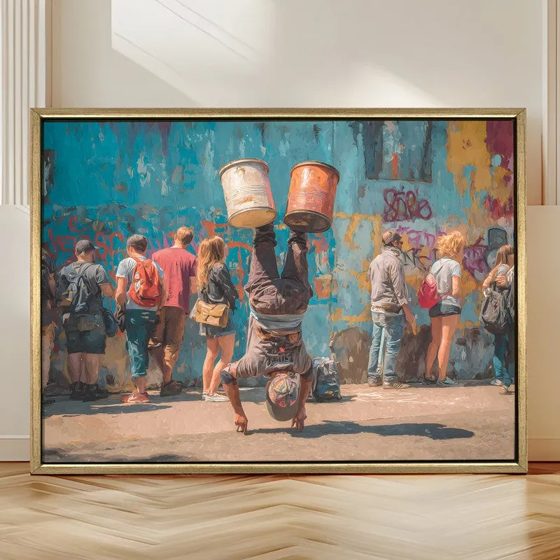 Street Motion Canvas Wall Painting With Frame media 4