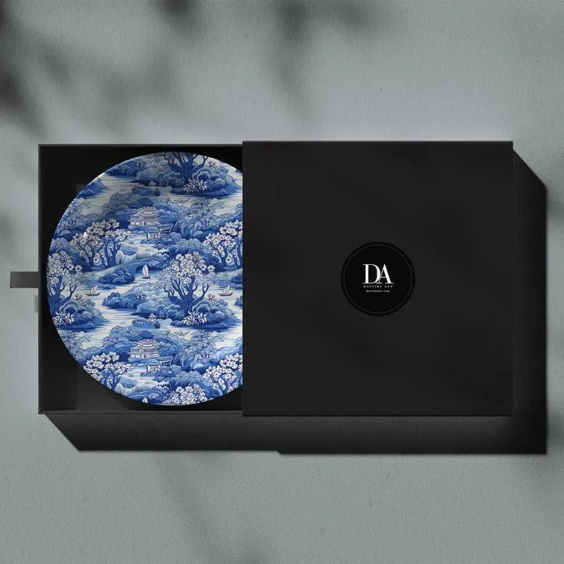 Chinese Blue Willow Wall Plate media 3