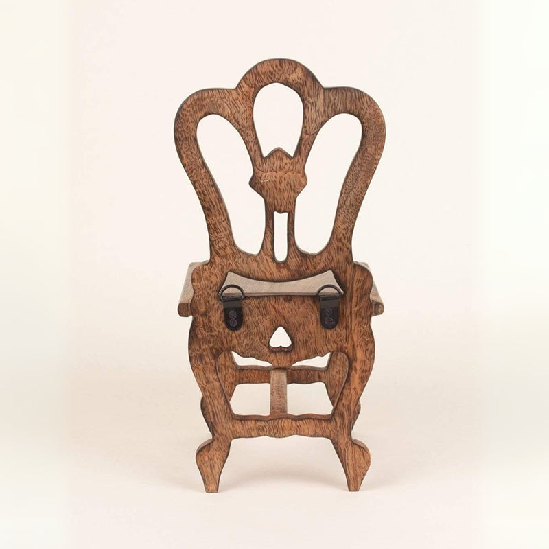 Alice Mini Chair Handcrafted Wooden Wall Shelf image 4