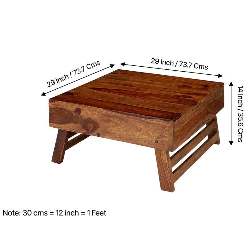 Servon Sheesham Wooden Center Table - Brown media 11