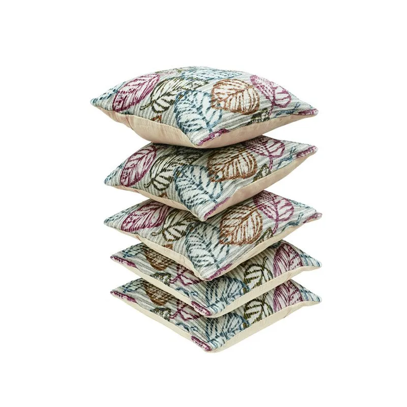 EdenPetals Cushion Covers (Purple, Yellow) - Set Of Five media 5